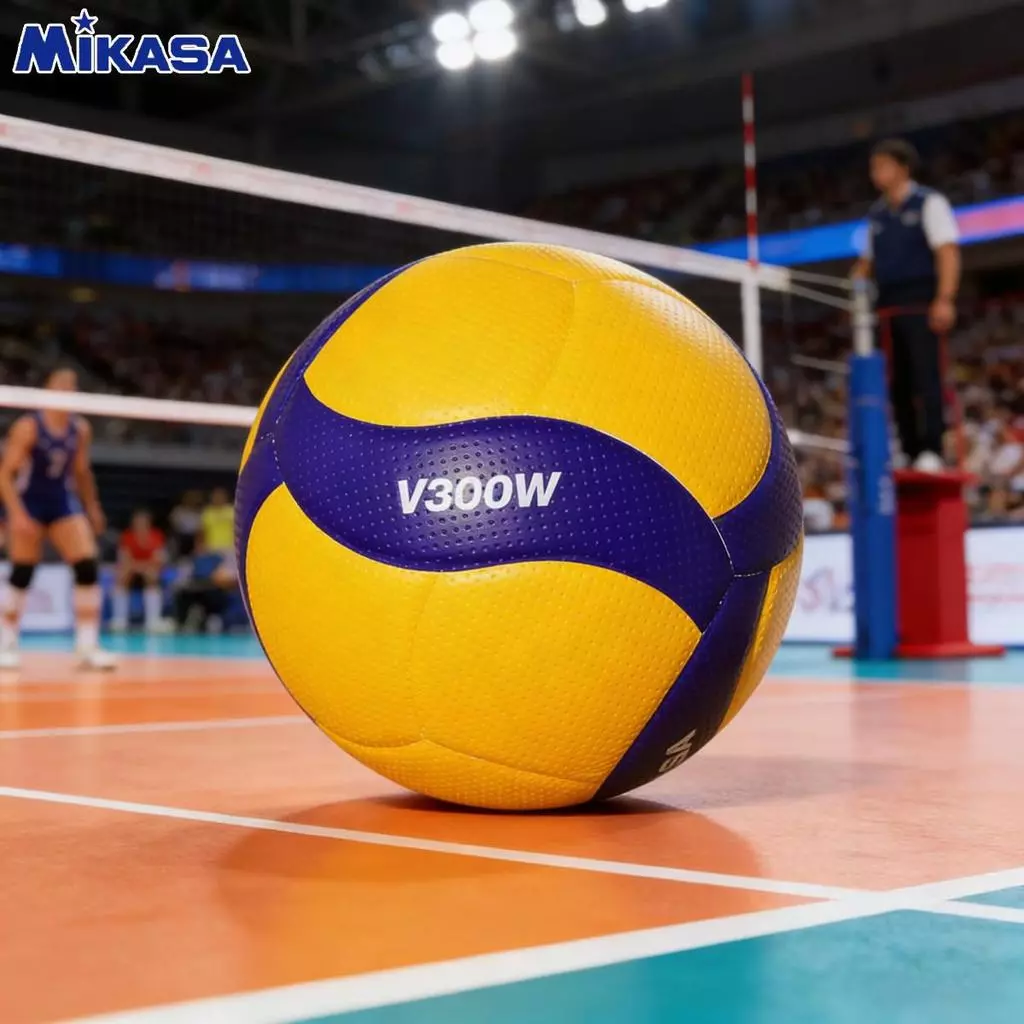 ✨Mikasa V300W ลูกวอลเลย์บอล FIVB Approved Original หนัง PU ไซซ์ 5 มาตรฐานโปร สวย ทนทาน เหมาะเล่นในร่มและกลางแจ้ง