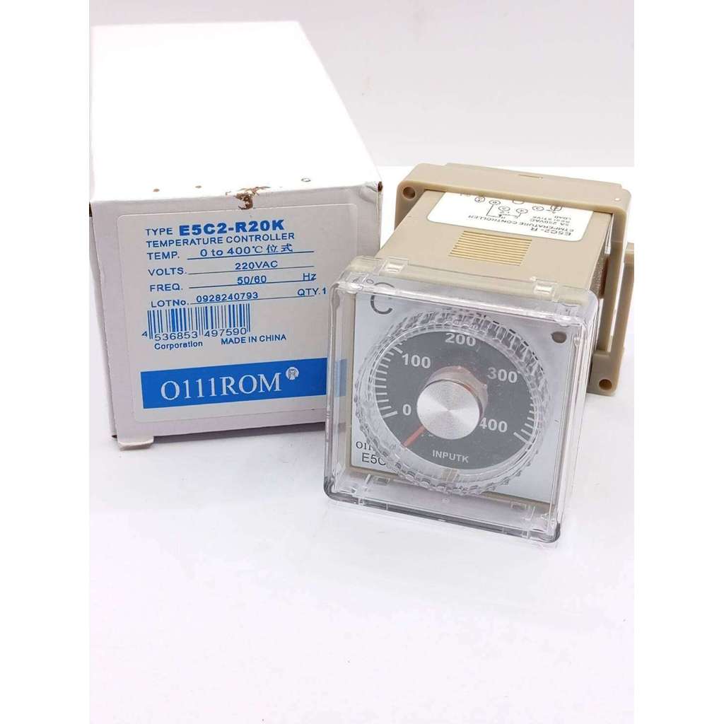 งานแท้ E5C2-R20K เครื่องควบคุมอุณหภูมิ 0-400องศา 220VAC ขนาดจอ 48*48mm พร้อมซ๊อกเก็ท พร้อมส่งในไทย ม