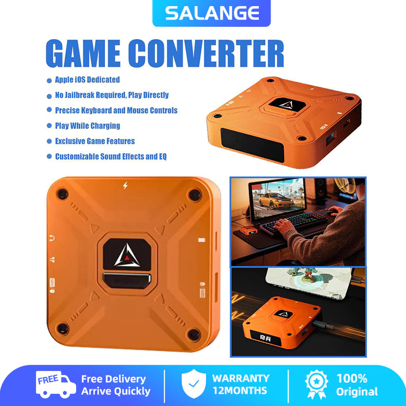 Salange สําหรับ Gawming Ax360m QiBing IOS 13 ขึ้นไปคีย์บอร์ดเมาส์ Converter 2000 +Hz เมาส์แพคเกจความเร็วเกมมือถือ PUBG บัลลังก์อุปกรณ์ต่อพ่วง Artifact