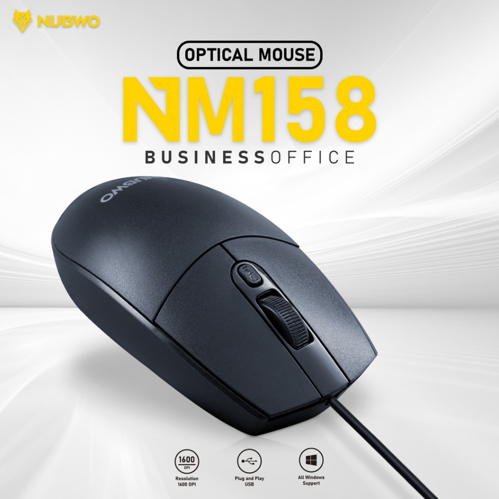 NUBWO เม้าส์ รุ่น  KM158 และ รุ่น NM160 Mouse USB ราคาประหยัด