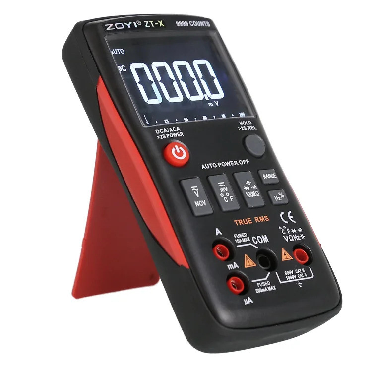 อัพเกรด ZT-X มัลติมิเตอร์แบบดิจิตอลความแม่นยําสูง 9999 นับ HD การวัดเครื่องมือไฟฟ้า