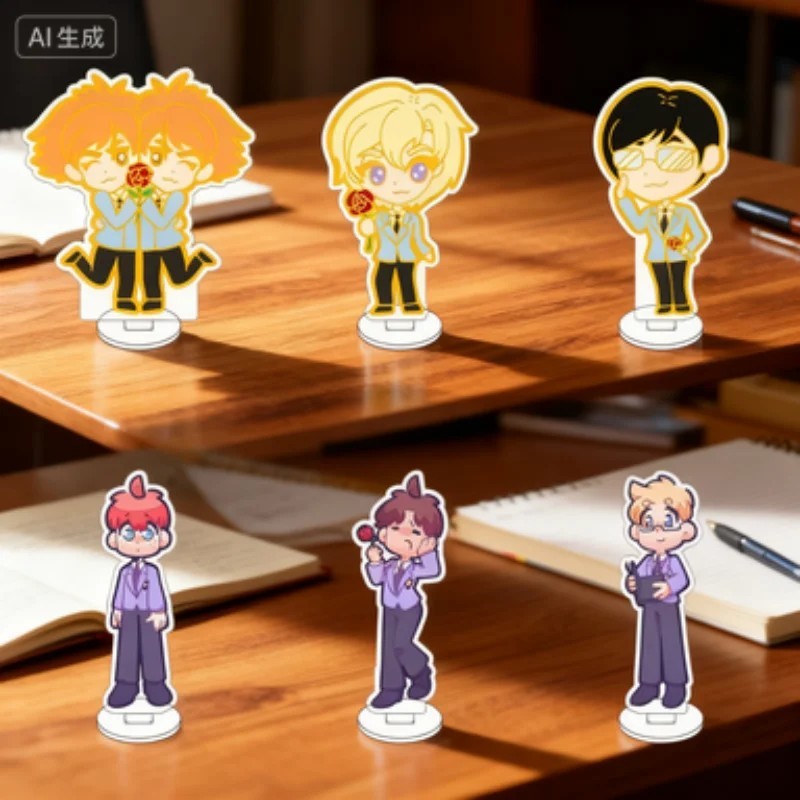 Standee อะนิเมะ Ouran High School Host Club อะคริลิค micha รุ่น Ouran School Member Club โต๊ะสะสมตกแ