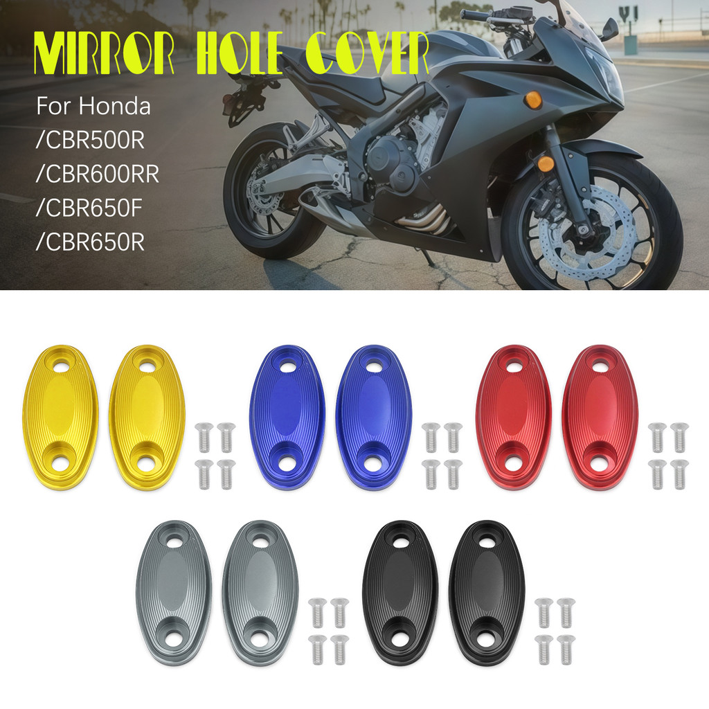 สําหรับ Honda CBR500R CBR600RR CBR650F CBR650R CBR 650R 650F รถจักรยานยนต์ CNC ด้านหลังกระจกฝาครอบกร