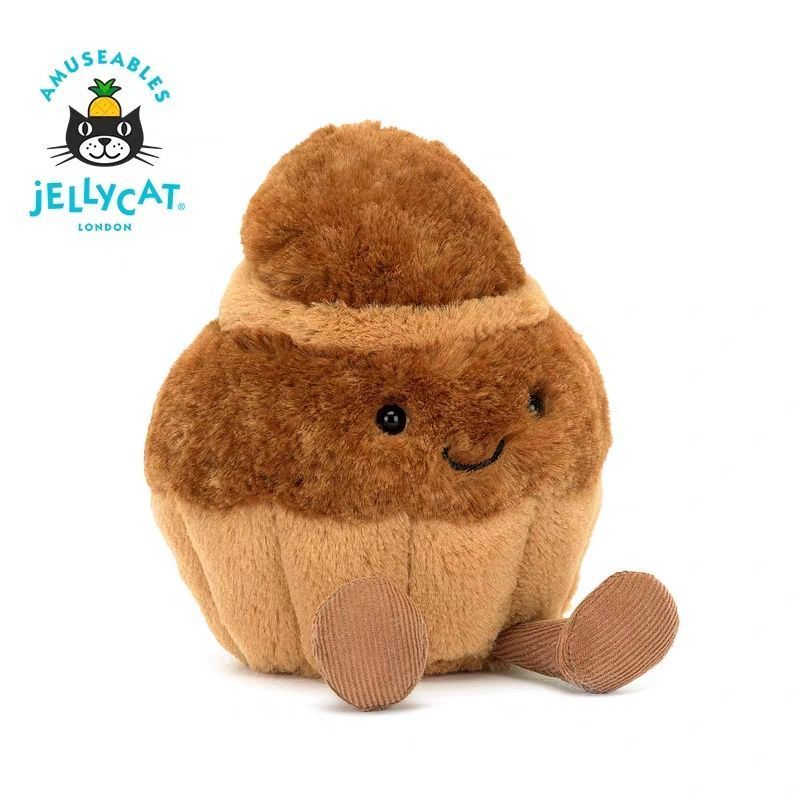 【พร้อมส่ง】jellycat ของแท้ เคส พวงกุญแจ ตุ๊กตา official keychain UK Jellycat Fun Brigiit Briosh Bread