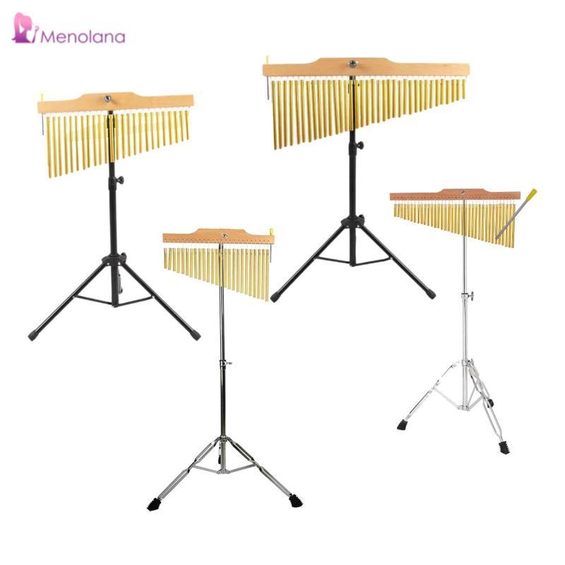 [Menolana] Musical Wind Chimes Instrument Stand Adjustable Bar Chimes for Band Classroom and Gift Us