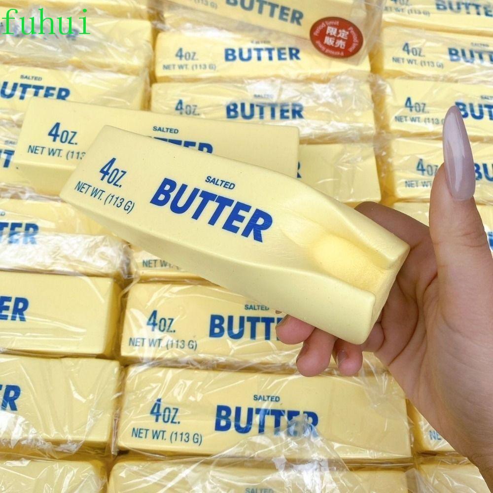 FUHUI นุ่มช้า Rebound Butter Stick, Anti Stress Release Hand Butter Stick บีบของเล่น,นวดของเล่น Sensory Elastic Relax ของขวัญสมจริง Butter Sticks สําหรับ