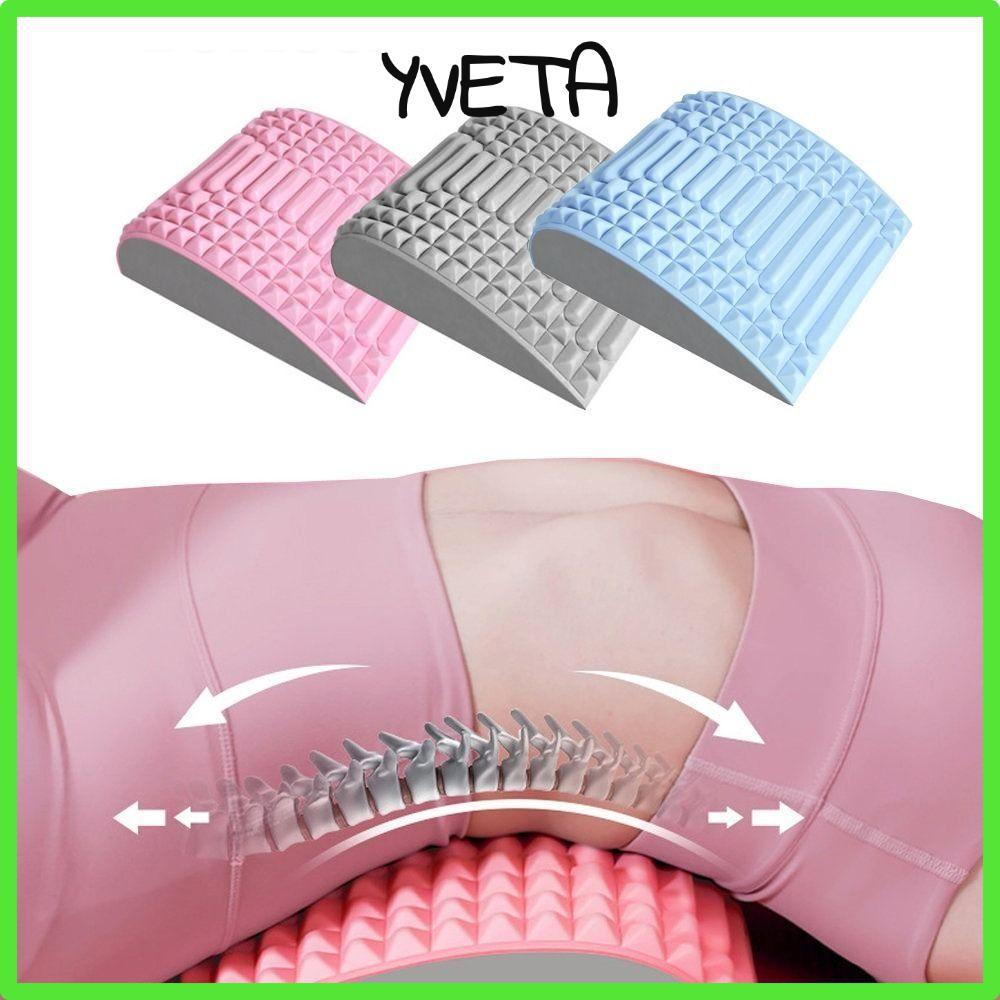 YVETA หมอนหน่วยความจําปากมดลูก, นวดเอวคอยืดเอวกลับนวด, อุปกรณ์บําบัด EVA TPE เปลหลัง Unisex