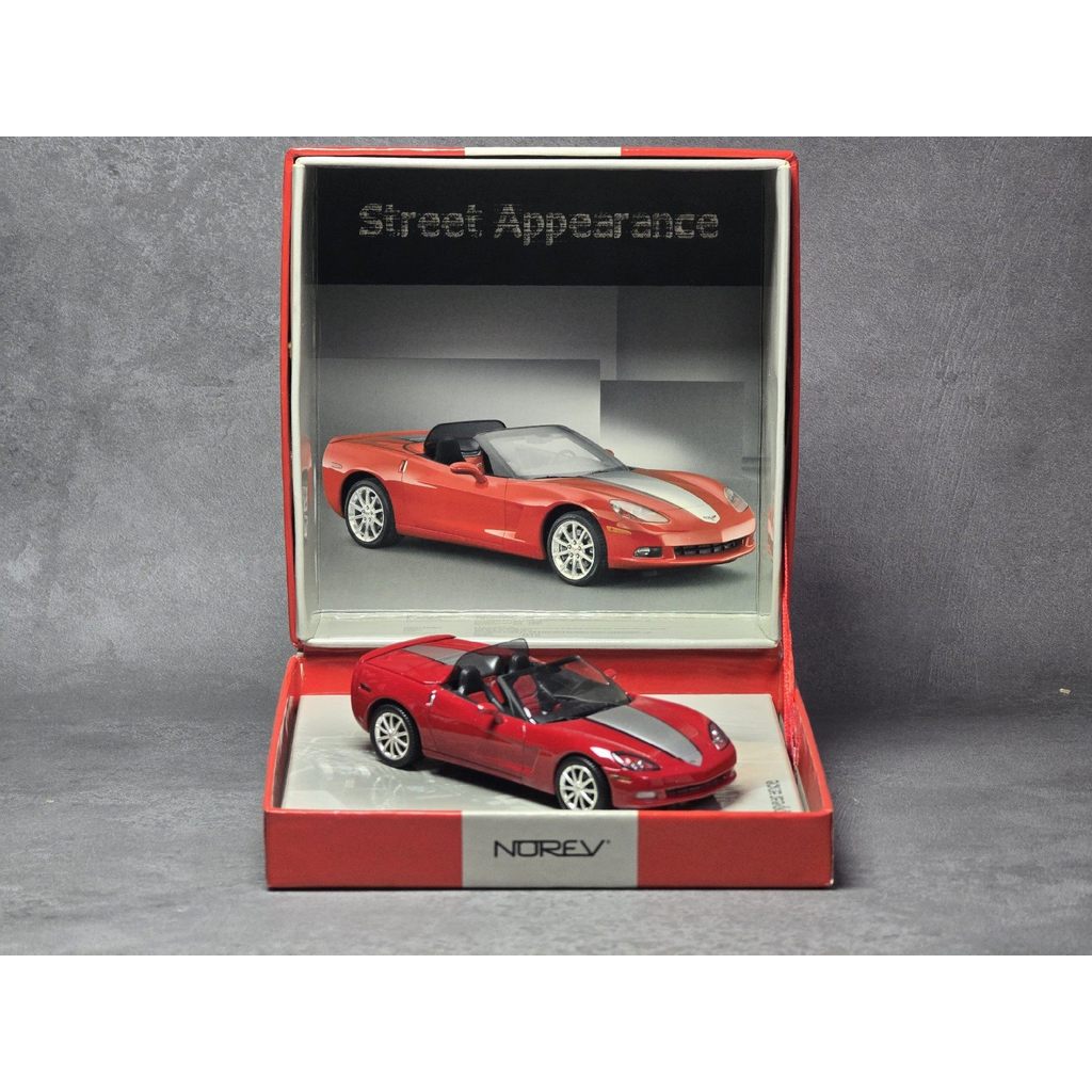 [Orphans] 1/43 Norev Norevette Chevrolet Corvette Corvette C6 Street-mounted Edition Out of Print Ol