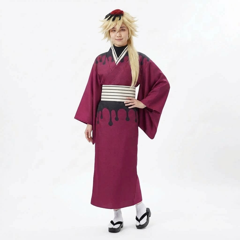 Demon Slayer: Kimetsu no Yaiba Douma kimono cosplay costume, Upper Second Ring Douma cosplay anime 2