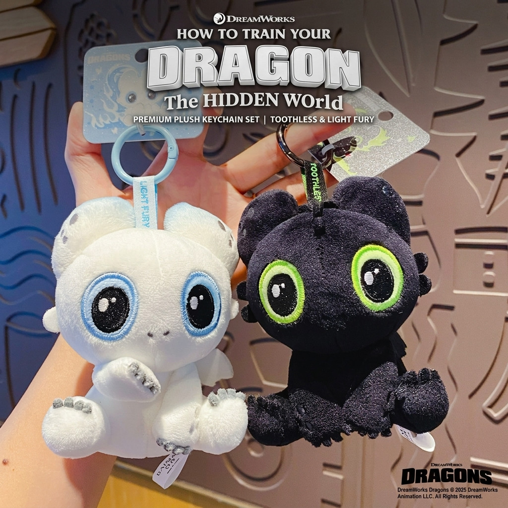 พวงกุญแจตุ๊กตา ทูธเลสส์ จาก How to Train Your Dragon | พวงกุญแจคู่สุดหรู