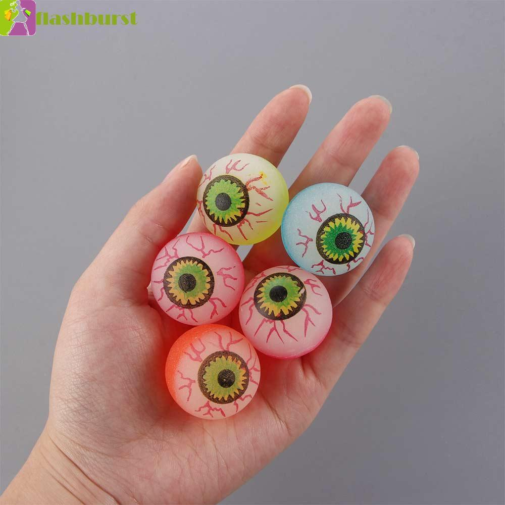 FLASHBURST ฮาโลวีน Bouncy Balls ของเล่นอาบน้ํา Bouncy ของเล่นสีสุ่มตลกเด็กของขวัญลูกกระโดด