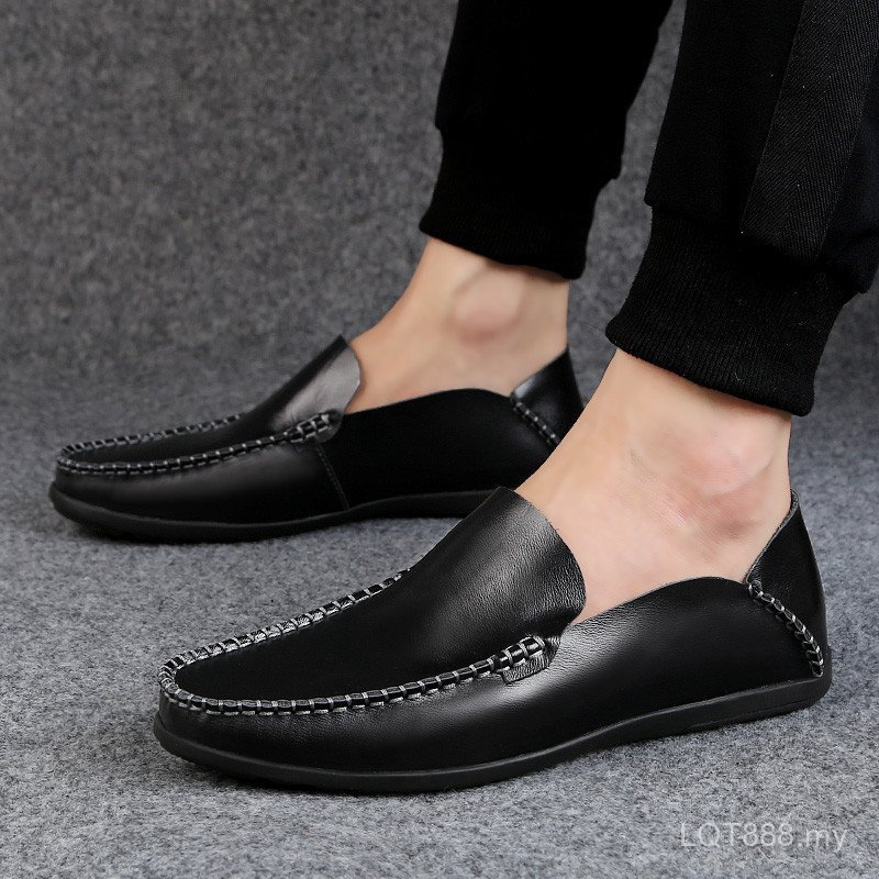 2026 Mens Loafer Leather Boat Driving Shoes Slip On Men Loafer BE6Q ZRST