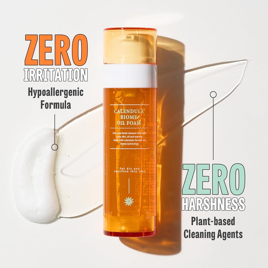 Facial Cleanser bio Foam Foam Oil calendula Hot Sale Clean Gentle calendula bio dayfoam oil