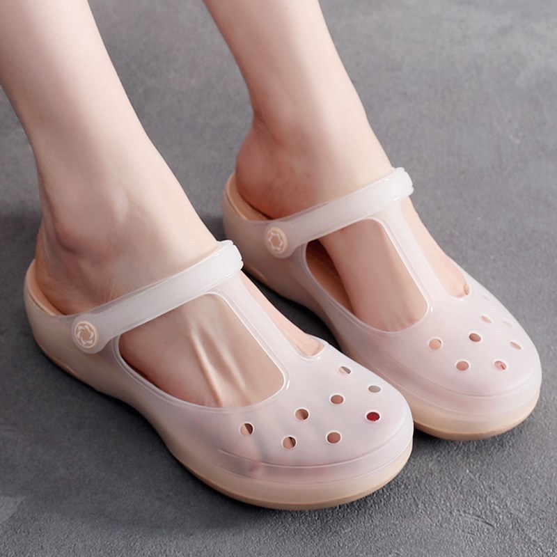 รองเท้าแตะผู้หญิงฤดูร้อน พื้นหนานุ่ม anti-slip สำหรับใส่กลางแจ้งและเหมาะกับการใช้งานทั้งในบีชและเป็นพยาบาล