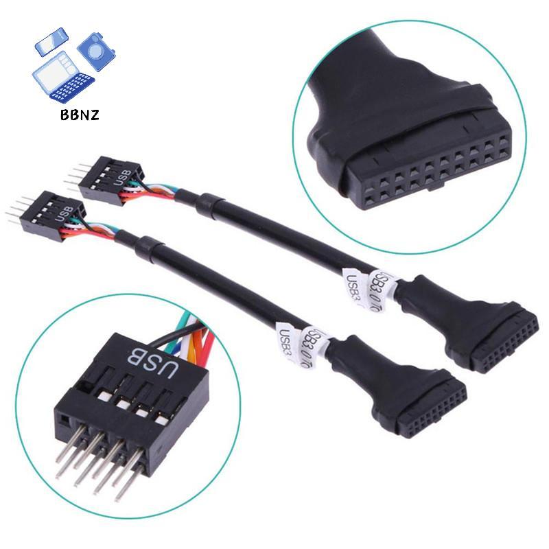 [BBNZ] USB 3.0 20-Pin Male To USB 2.0 9-Pin เมนบอร์ด Header Female Adapter Cable TH