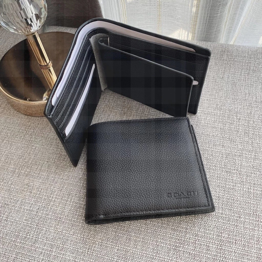 3 In 1 Wallet F74991 กระเป๋าสตางค์ กระเป๋าสตางค์ผู้ชายสั้น ช่องใส่การ์ดหลายช่อง L5V8C92P