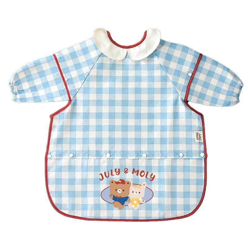 JUAJulyMoly Baby apron for eating, dining chair bib, anti-dirt children's apron, infant waterproof f
