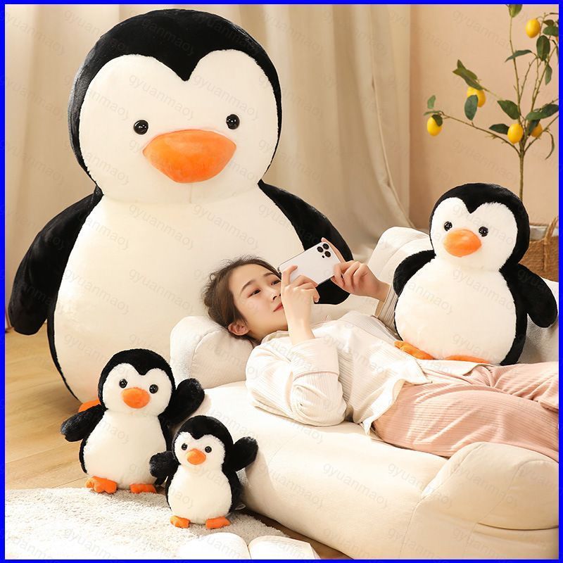ZY1 Penguin ตุ๊กตาตุ๊กตาของขวัญสําหรับสาวตกแต่งบ้านตุ๊กตาของเล่นหมอนเบาะสําหรับเด็กคอลเลกชัน YZ1