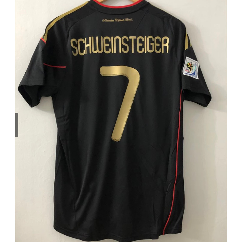 เสื้อฟุตบอลทีมเยือนเยอรมนี ไซส์ S-XXL ออกแบบโดยนักเตะดัง SCHWEINSTENGER, KLOSE และ PODOLSKI