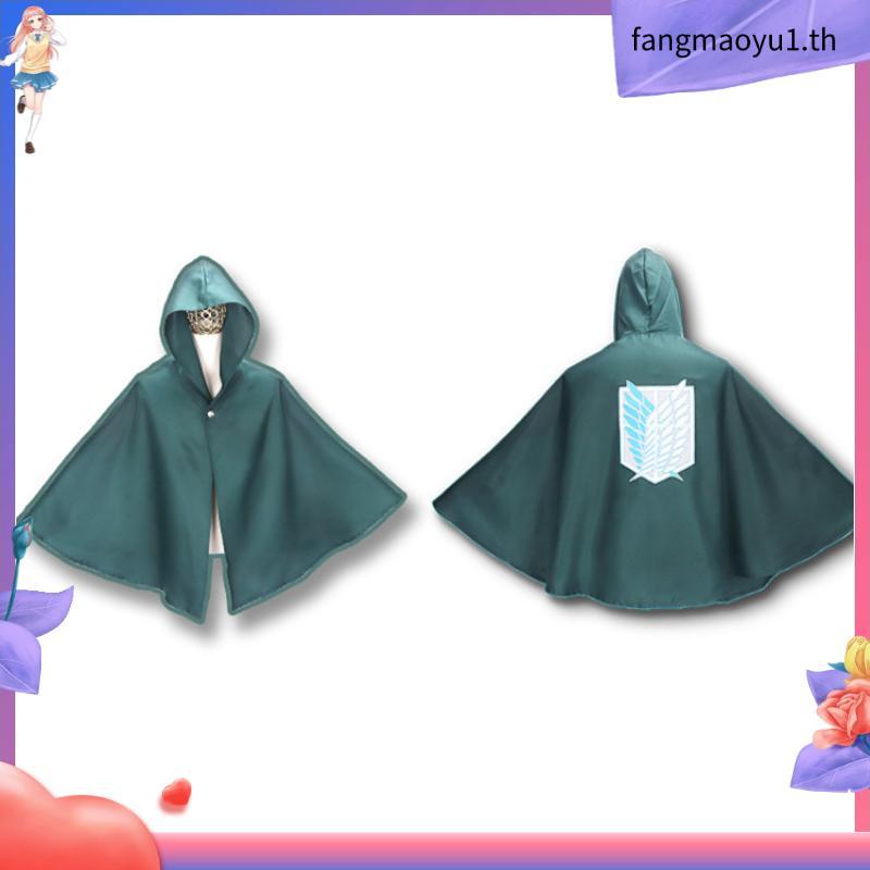 Attack On Titan Costume Green Cloak Japanese Anime Cosplay  Shingeki No Kyojin Hoodie Eren Levi Mika