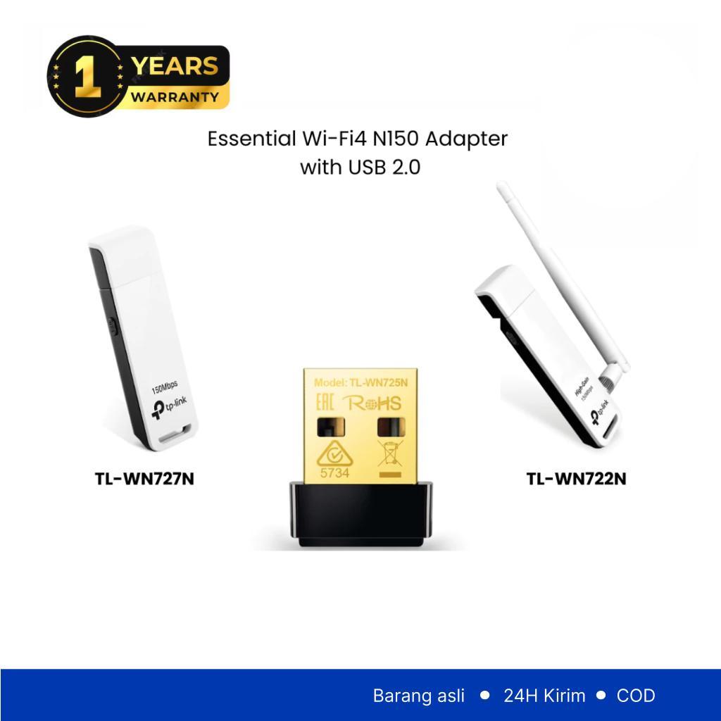 TP-Link TL-WN727N | อะแดปเตอร์ WiFi 150Mbps | ไร้สาย N | อะแดปเตอร์ USB | ดองเกิล WiFi | WN725N WN72