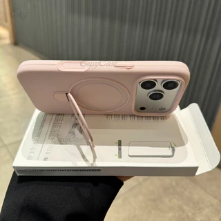 ซิลิโคนวงเล็บแม่เหล็กรวมปุ่มรวมทุกอย่างเคสของเหลวนุ่มสําหรับ ไอโฟน 17 16 15 14 โปรแม็กซ์ กันลื่นและป้องกันการตกกระแทกฝาหลัง