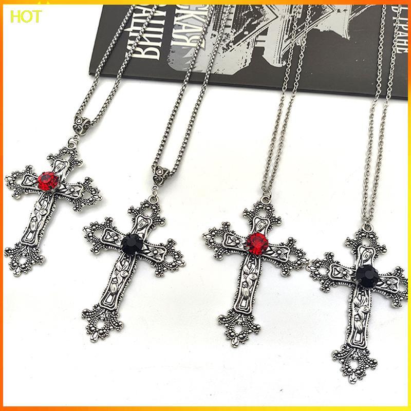 สร้อยคอมีดีไซน์ดอกไม้และคริสตัล Rhinestones สไตล์โกธิคสร้างสรรค์สำหรับเครื่องประดับ TSR