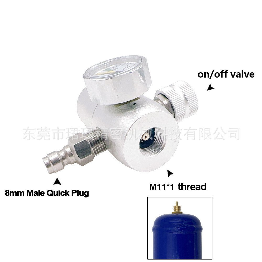 เข็มขัดไนโตรเจน 3K0.95L วาล์วลดความดันสําหรับ 8 มม.ชาย/ครีมเครื่องวัดความดัน Foamer M111.5 Fine-Tunn
