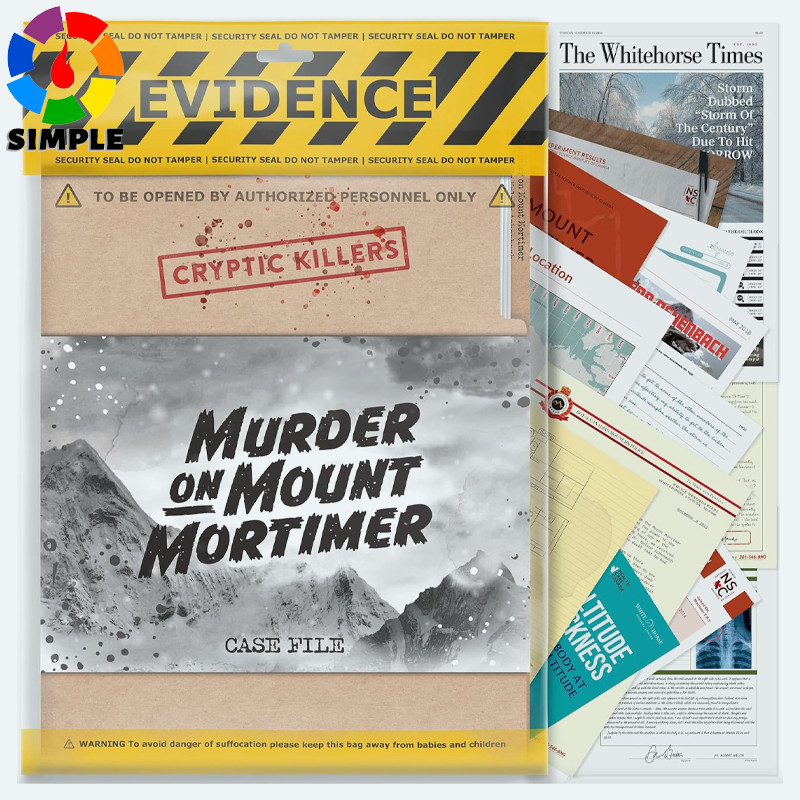 Cryptic Killers Unsolved Murder Mystery Game - Cold Case Files Investigation Detective Evidence & Cr