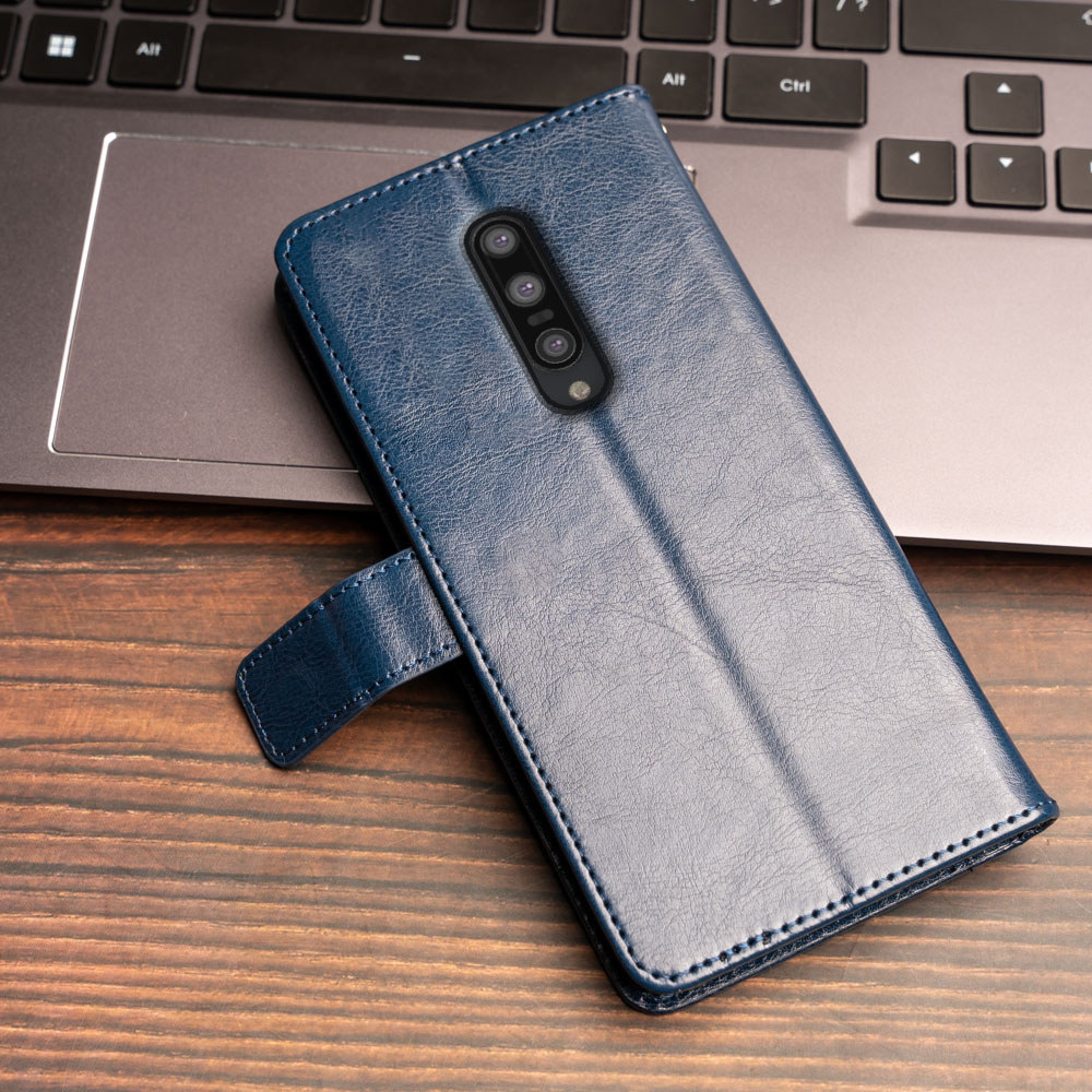 กระเป๋าสตางค์หนังสําหรับ OnePlus 7 Pro GM1911 GM1913 GM1917 GM1910 GM1915 Kickstand Card Holders Cov