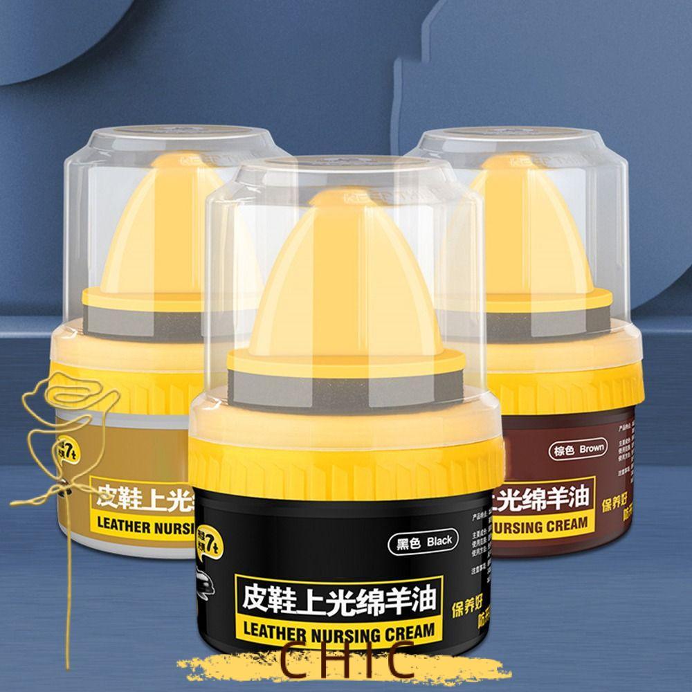CHIC Leather Repairing Cream, Polish Lanolin Nursing Shoes Leather Cleaner, Brightening Leather Prot