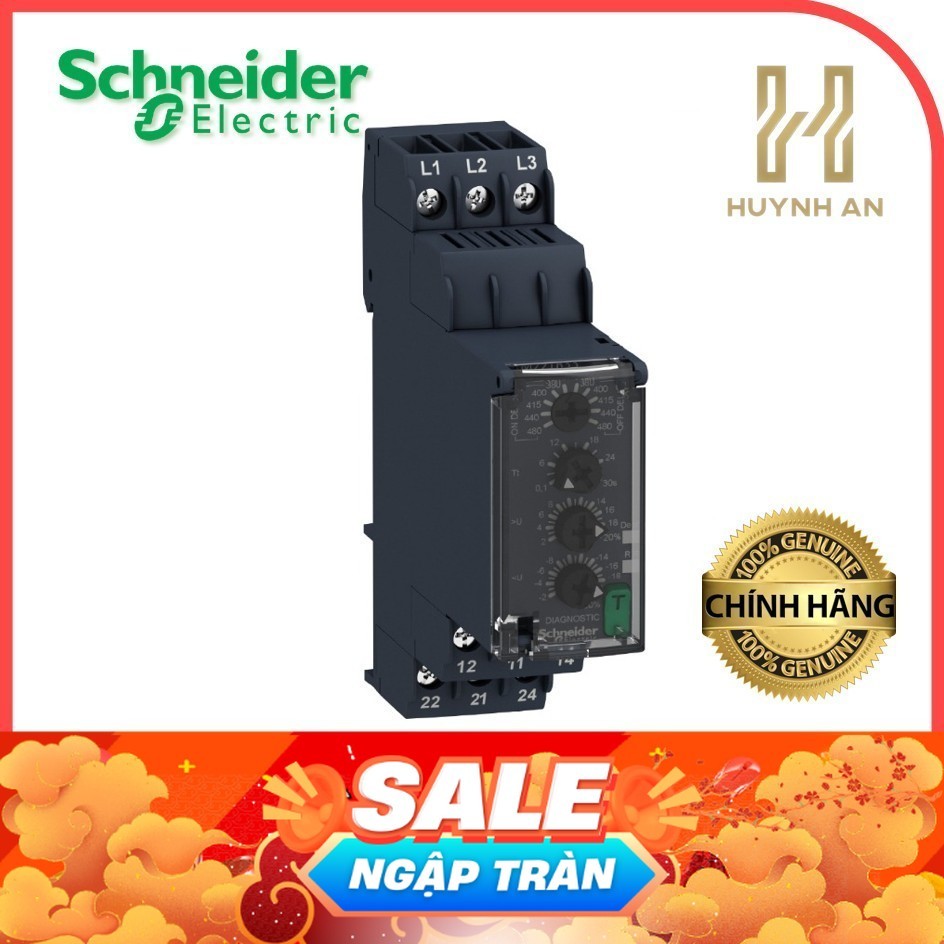รีเลย์และควบคุมรีเลย์ - (2C/O) - 15VA - 8A - 1500ms - Schneider Electric - RM22TG20 RM22TR33