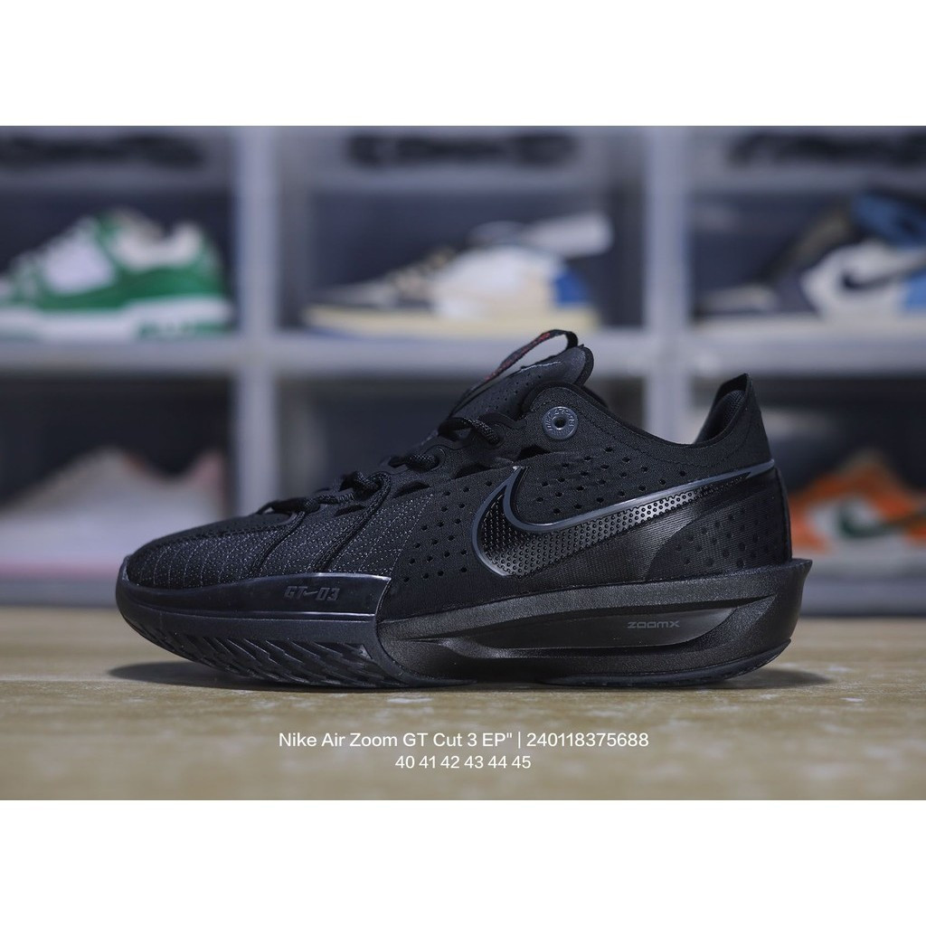Nike Air Zoom GT Cut 3 EP รองเท้าผ้าใบลําลองของแท้ 100% เหมาะสําหรับกีฬาบาสเก็ตบอลผู้ชาย