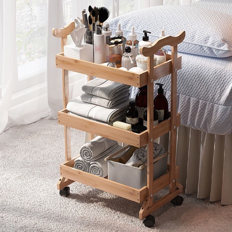 Simple storage trolleys for beauty salons Small shelves Home storage trolleys Trolleys
