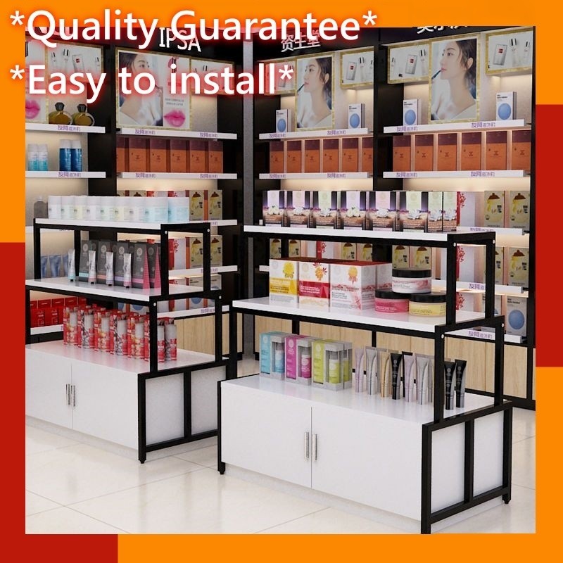 Product display cabinet display cabinet shelf storage rack cosmetics supermarket table simple contai