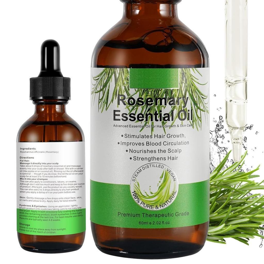 Rosemary Oil for Hair Growth, Natural Essential Oil with Aromatic Experience, Organic Pure Rosemary 