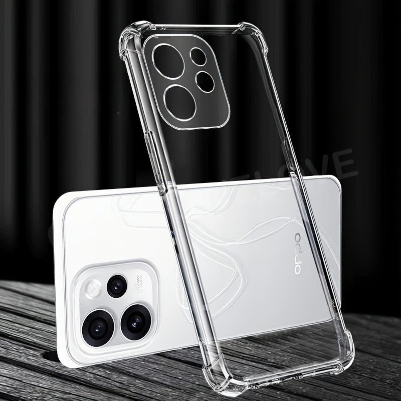เคสโทรศัพท์สําหรับ OPPO Reno 16 15 Pro 15F Reno16 Pro F 5G 4G 2025 โปร่งใสกันกระแทกปกหลังซิลิโคนนุ่ม TPU กันกระแทกเคสโทรศัพท์
