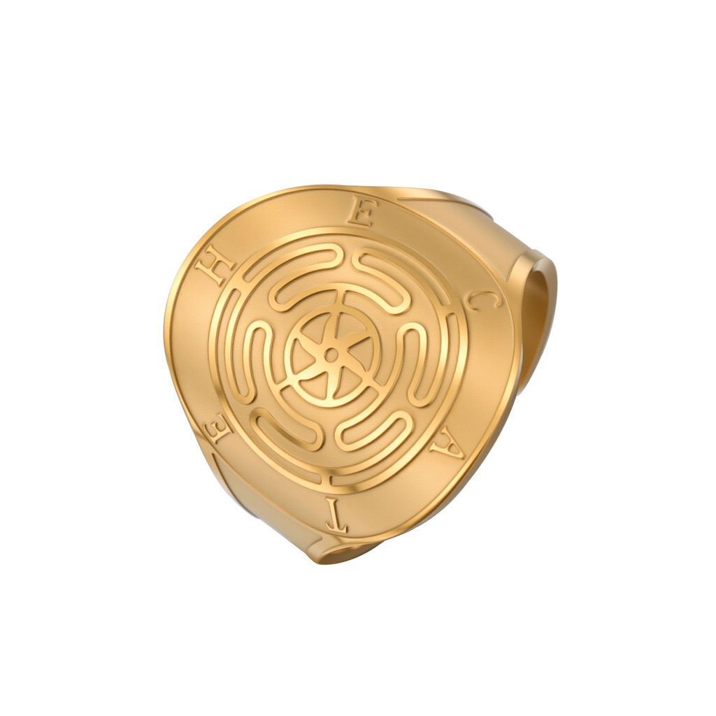 LIKGRET แหวนล้อ Hekate สแตนเลสสำหรับผู้หญิง