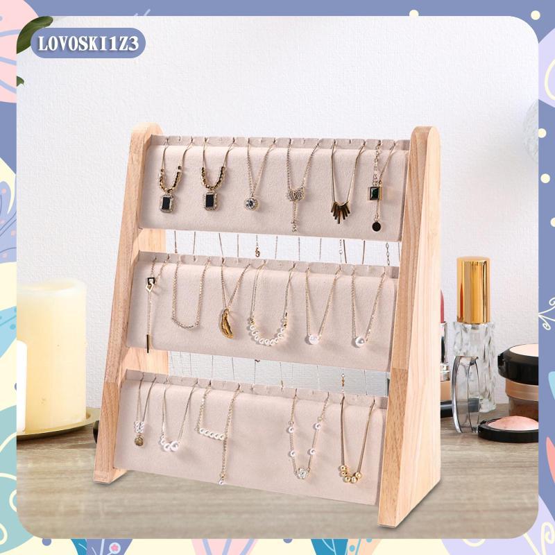 [lovoski1z3] ที่ใส่สร้อยคอโชว์เครื่องประดับสําหรับขายร้านค้าปลีกบนโต๊ะ - รูปที่ 3