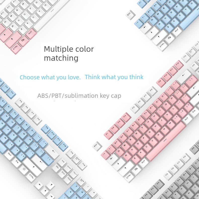 work egg keycaps keycap Black Jue AK35iv2 คีย์บอร์ดแบบกลไก Original Keycap abs โปร่งแสงสีขาวสีชมพูสี