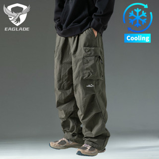 EAGLADE Tactical Cargo Baggy Loose Pants for Men Green Stret…