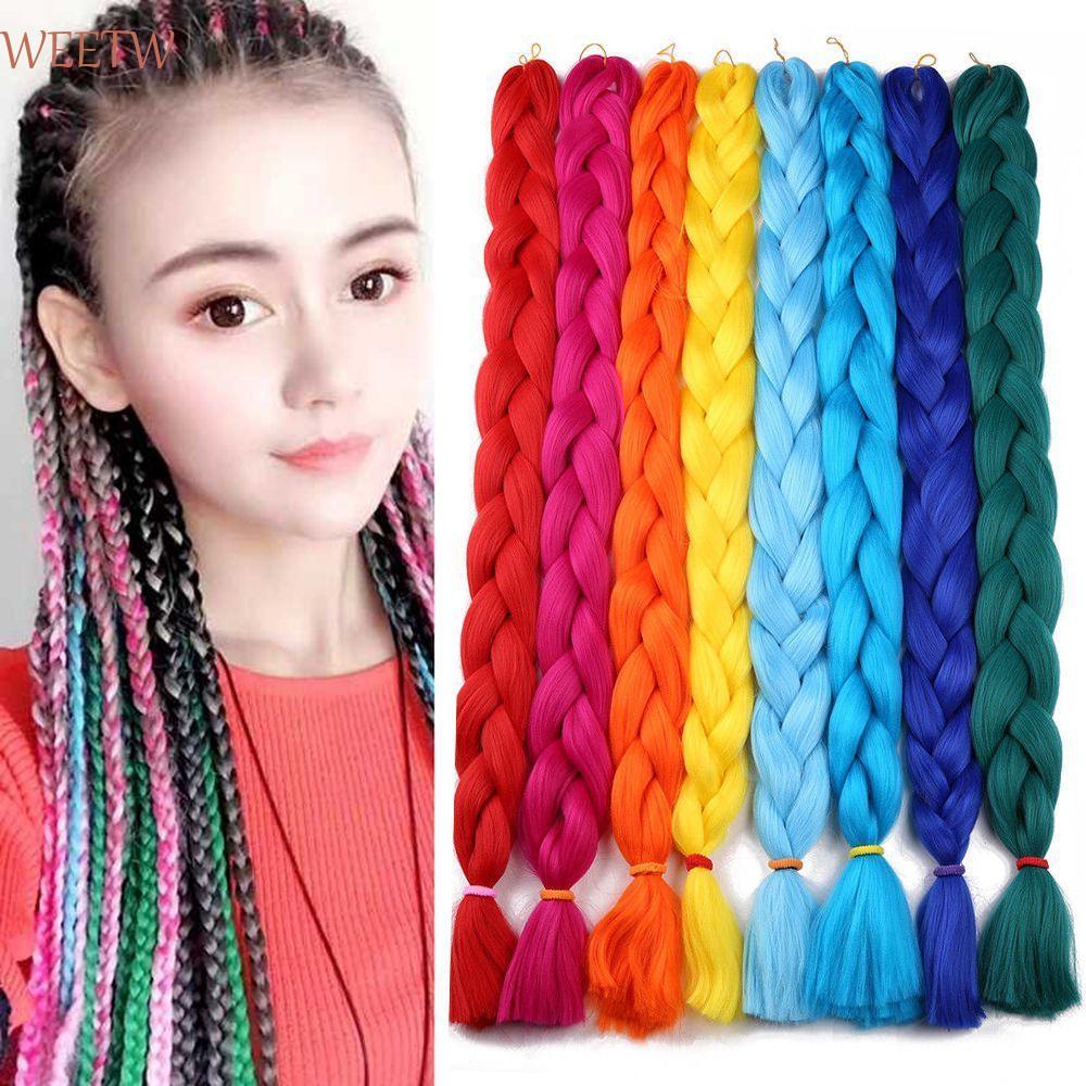 WEEKW Hair Extension Kanekalon ทรงผมสังเคราะห์ False Braid