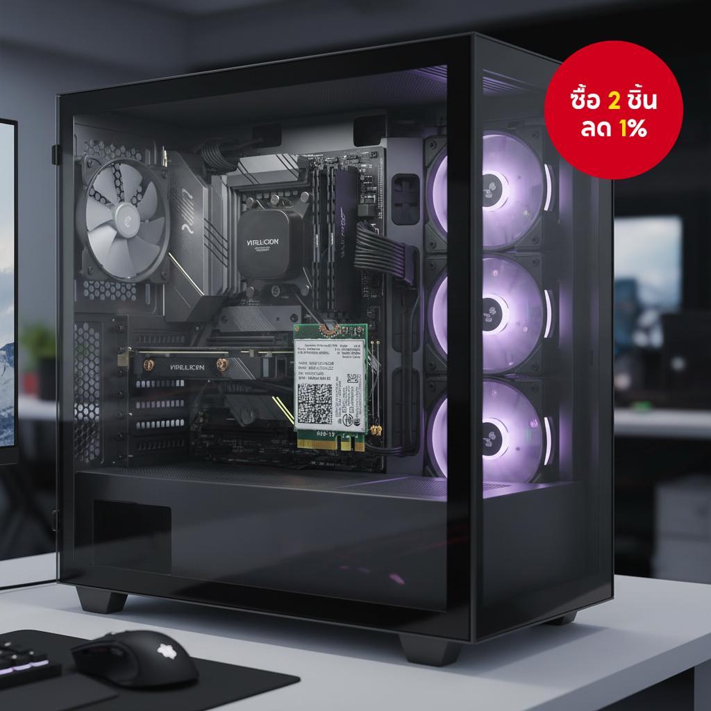 การ์ดไวไฟ 7260AC WiFi 1200Mbps บลูทูธ 4.0 NGFF M.2 การ์ดไร้สาย 802.11AC ดูอัลแบนด์ 2.4G 5G ดองเกิลสํ