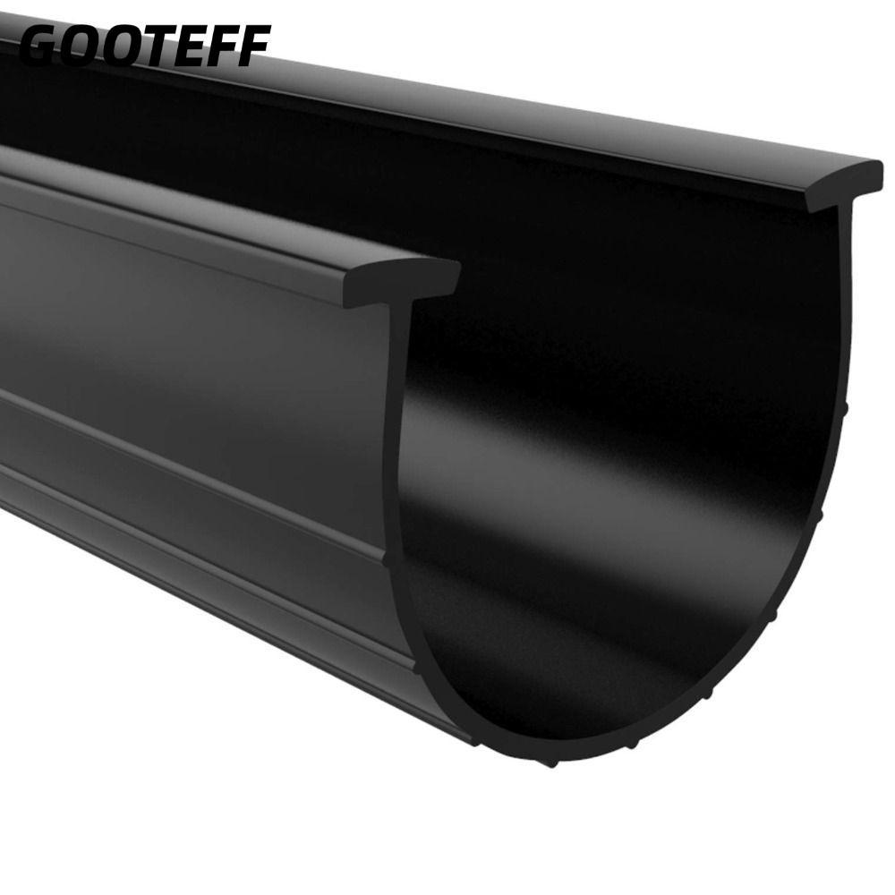 GOOTEF T Ends แถบปิดผนึก, U-Shape Wear Resistance Garage Door Bottom Seal, ทนทานไม่เปลี่ยนรูปยาง 1/3