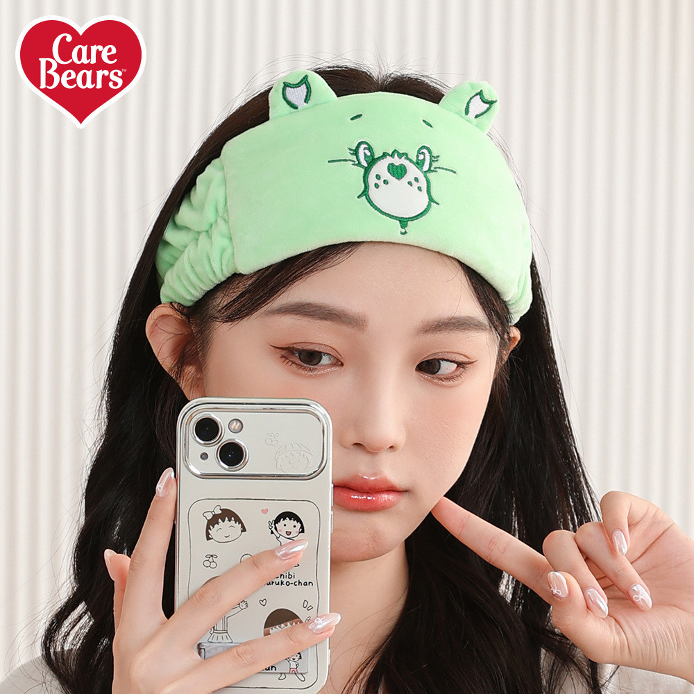 【Ready Stock】 Love Bear Face Washing Thickened Widened Hair Band Girls Makeup Remover Waterproof Car
