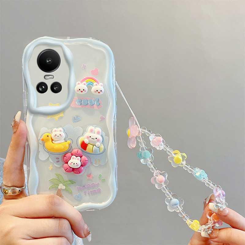 เคส For Oppo Reno 10 5G TPU เคส BBNYGZ สไตล์ครีม 3D ตุ๊กตากรณีโทรศัพท์ใสที่มีหลายรูปแบบ. ราคา ถูกที่สุด ดีลบีเคเค แกลเลอรีภาพที่ 6