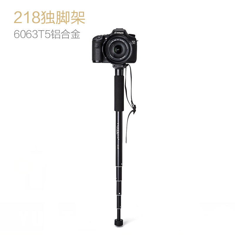 Yunteng 218 SLR Monopod แบบพกพาน้ําหนักเบา Monopod กล้องขาตั้งการถ่ายภาพวิดีโอ Monopod