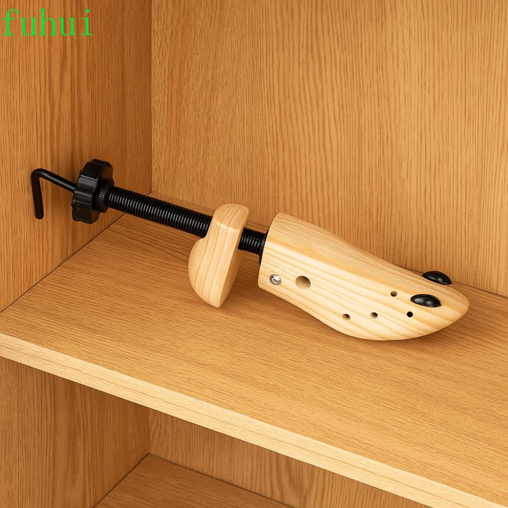 แท่นวางรองเท้าไม้ปรับได้ ดูแลรองเท้า EU Size 34-46 ป้องกันการขัดถู