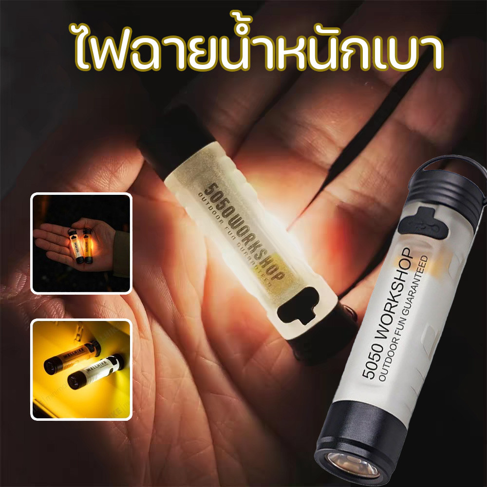 ไฟฉายแบบพกพา ไฟฉายคาดหัว แสงแรง 8W แบตฯ ในตัวชาร์จ Type-C กันน้ำ ใส่แคมป์ปี้งานเดินป่าท่องเที่ยว ไฟฉุกเฉิน
