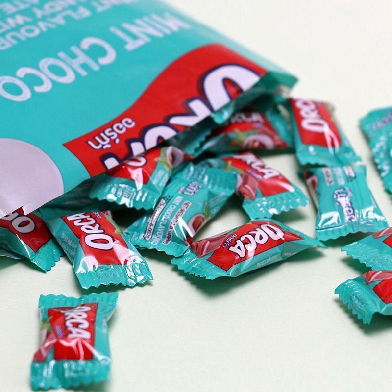 T Thailand ORCA Ona Salad Cream Coffee Mint Chocolate Filled Gummy Candy Filled Candy ขนมนําเข้า Sna